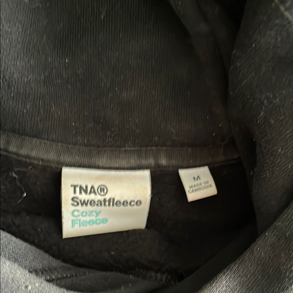 TNA Black Crop Hoodie - Picture 3 of 3